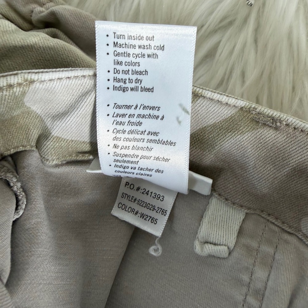 PAIGE Mayslie Camo Jogger Pants Green Tan Utility Slim Fit Size 28 - Picture 11 of 11